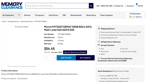 Micron - MTFDDAT128MAZ SSD