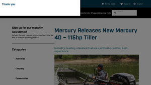 Mercury Marine - Mercury 40 – 115hp Tiller Outboard Engine