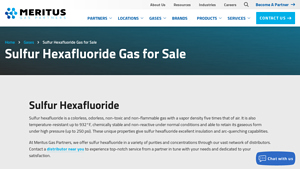 Meritus Gas - Sulfur Hexafluoride