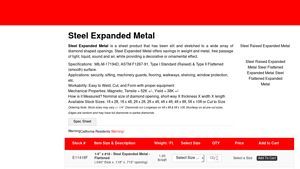 MetalsDepot® - Expanded Steel Sheet