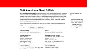 Metals Depot - 6061 Aluminum Sheet & Plate