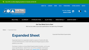 Metal Supermarkets - Expanded Sheet Metal