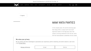 Metatron - Mami Wata Black Leather Panties