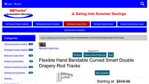 METechs - Flexible Dual Track Drapery Rods