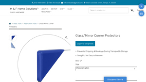 MF Glass Hardware - Glass/Mirror Corner Protectors