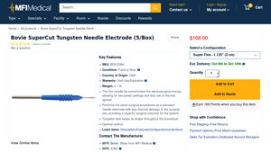 Bovie - SuperCut Tungsten Needle Electrode