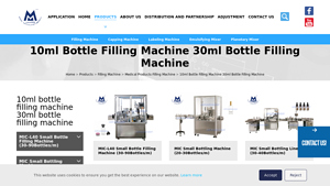 Mic Machinery - 10ml Bottle Filling Machine