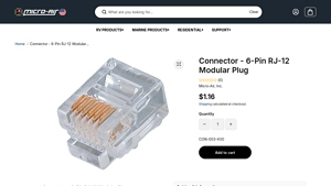 Microair - 6-Pin RJ-12 Modular Plug
