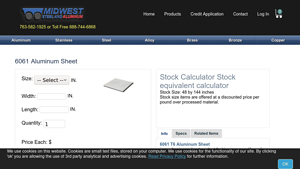 Midwest Steel & Aluminum - 6061 Aluminum Sheet