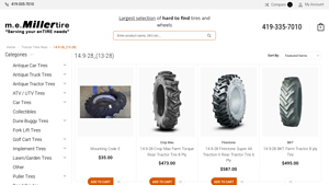 Miller Tire - Tractor Tires Rear 14.9-28