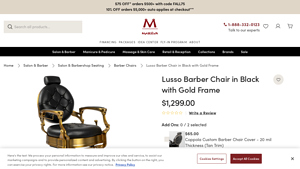 Minerva Beauty - Lusso Barber Chair