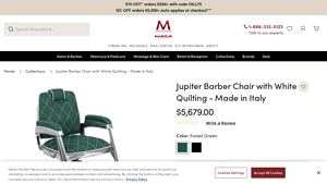 Minerva Beauty - Jupiter Barber Chair