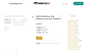 RH PetroGas - Miniatur Rig Offshore Sea Star Platform