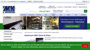 M&K Metal Co. - Aluminum 6061 Sheet & Plate