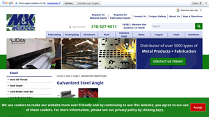 M&K Metal Co. - Galvanized Steel Angle