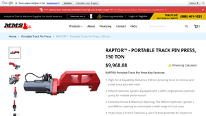 RAPTOR™ - Portable Track Pin Press