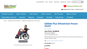 EZRide - Plus Wheelchair Power Assist