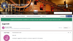 Model Ship World - Miniature Angle Drill Solutions