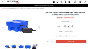Modern O Kids - 24V 10AH High Capacity SLA Battery