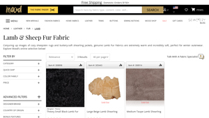 Mood Fabrics - Mongolian Fur & Shearling Materials