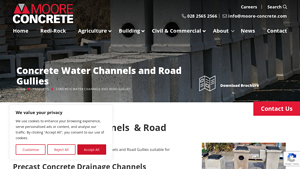 Moore Concrete - Concrete Water Channels