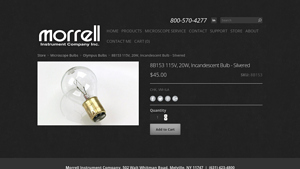 Morrell - 8B153 115V Silvered Incandescent Bulb