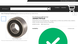 RBC Bearings - Nice Ball Bearings 1604DCTNTG18