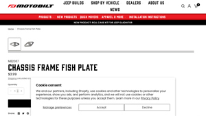 Motobilt - Chassis Frame Fish Plate
