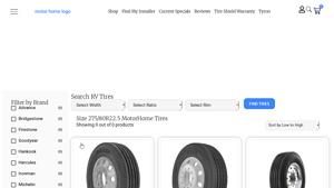 Motorhome Tires - Premium Selection