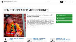 Motorola Solutions - Remote Speaker Microphones