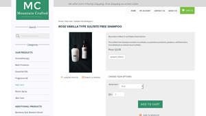 Mountain Crafted - Rose Vanilla Type Sulfate Free Shampoo