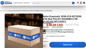 Astro Pneumatic - 3036-01A Idle Pulley Assembly