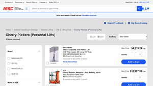 MSC Direct - Mini Scissor Lifts