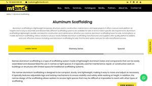 MT&T - Aluminium Scaffolding Solutions
