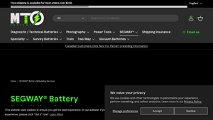 MTO Battery - SEGWAY® Battery Rebuilding Services