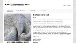 Muller Construction Supply - Concrete Cloth