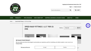 Mutual Hardware - Speed-Rail® Fittings 1-1/2