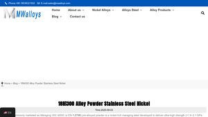 MWalloys - 18Ni300 Alloy Powder
