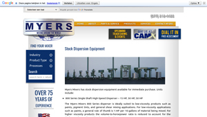 Myers Mixers - 800 Series Single-Shaft High-Speed Disperser