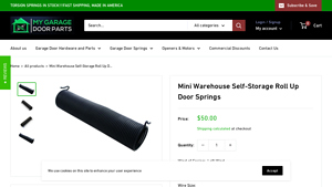 Mini Warehouse - Custom Roll Up Door Springs