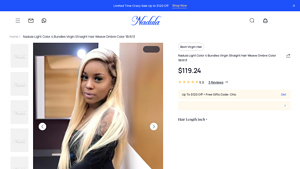 Nadula - Virgin Straight Hair Weave