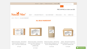Natural Mate - Monk Fruit Classic Erythritol Blend