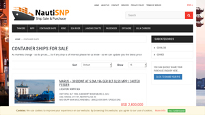 NautisNP - Container Ships for Sale