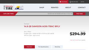 Samson - 14.9-28 Agri-Trac Tire