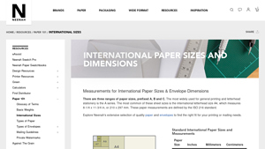 Neenah Paper - A-Series Paper Sizes