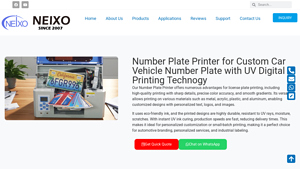 Neixo - Custom Number Plate Printer