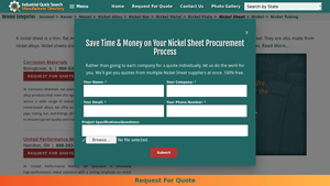 Nickel Suppliers - Nickel Sheets