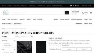 Nick of Time - Poly/Rayon/Spandex Jersey Solids