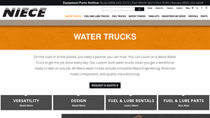 Niece Equipment - Custom Water Trucks