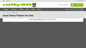 Niftylift - Quality Used Cherry Pickers